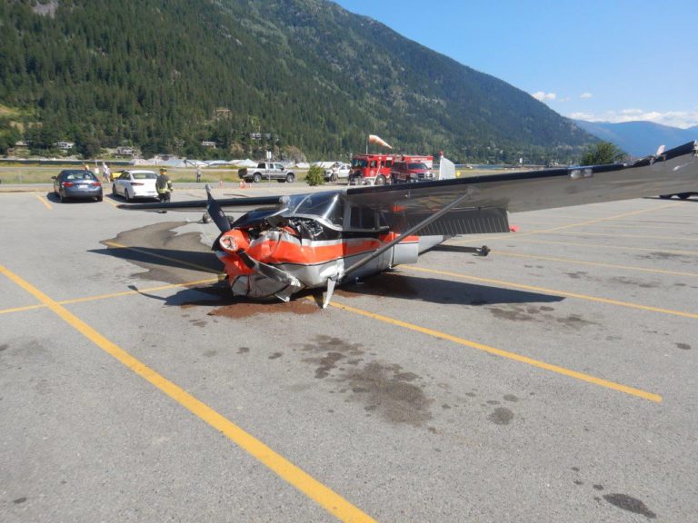 Plane makes emergency landing in Nelson parking lot