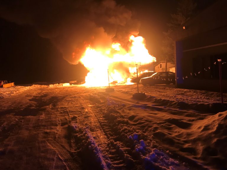 Arson suspected in Grand Forks tire shop fire