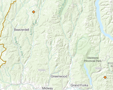 Two small wildfires burning in the Boundary
